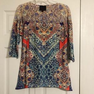 French Blue Blouse Size Small Petite